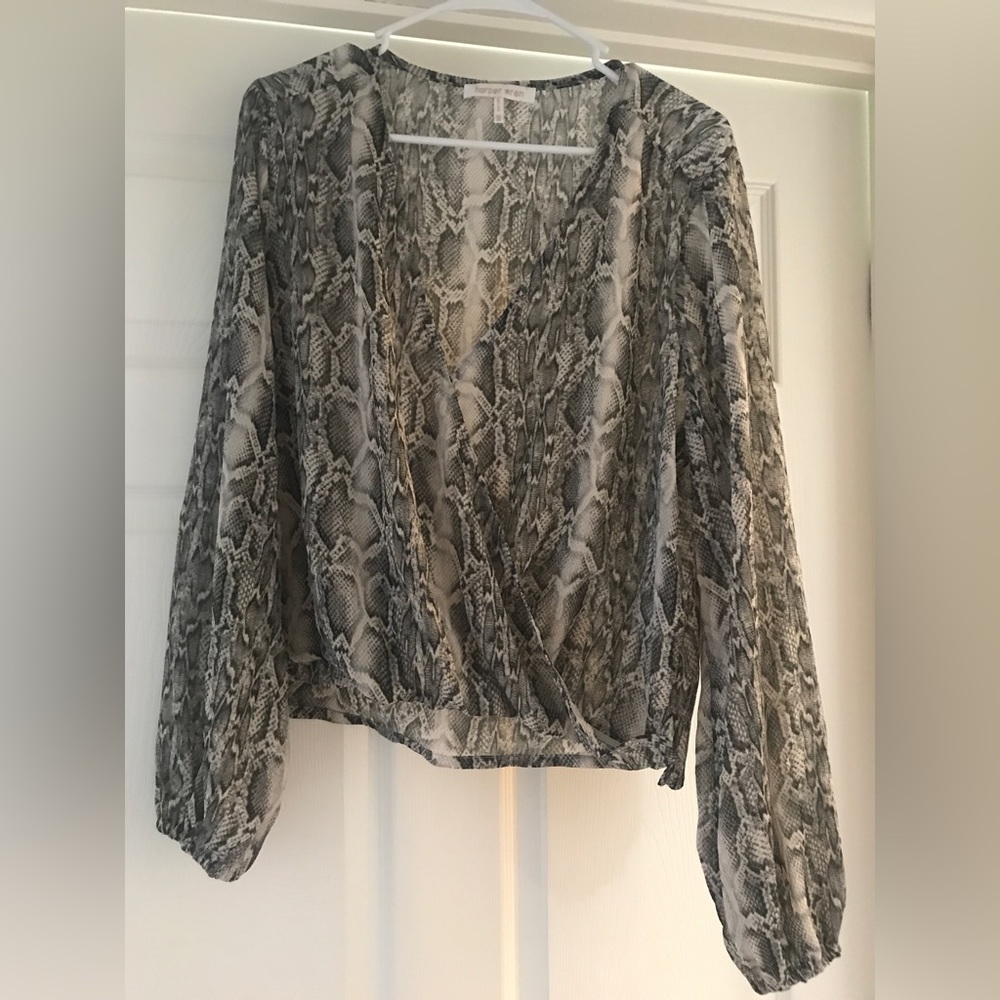 Snakeskin top